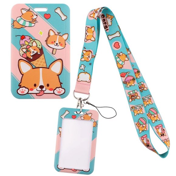 Corgi Treats - Lanyard with ID Card Holder (Full-Set) - Picture 1 of 4